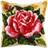 Orchidea Rose Printed Latch Hook Cushion Kit 40x40cm