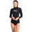 Puma Swim Women's Long Sleeve Rash Guard, Black