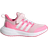 Adidas Kid's Fortarun-2.0 Cloudfoam Elastic Lace Top Strap Shoes - Clear Pink/Cloud White/Bliss Pink