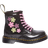 Dr. Martens Toddler 1460 Glitter & Flower Applique Lace Up Boots - Black/Multi