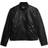 Superdry Leather Racer Jacket - Cow Indie Black