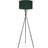 ValueLights Camden Black/Forest Green Floor Lamp 132cm