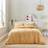 Dunelm Emerson Waffle Duvet Cover Brown (200x135cm)