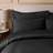 Dorma Egyptian Cotton Sateen Thread Count Pillow Case Black (76x48cm)