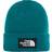 The North Face Logo Box Cuffed Beanie - Evergreen