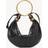 Chloé Small Bracelet Hobo bag in grained leather Black Size OneSize 100% Calf-skin leather