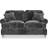 Roseland Furniture Alfie Charcoal Sofa 161cm 2 Seater