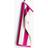 H&M Randig handduk Gästhandduk Vit, Rosa (70x50cm)