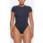 SKIMS Contrast Trim T-Shirt Bodysuit Blue Fits Everybody Navy