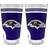 Great American Products Baltimore Ravens Beer Glass 47.3cl 2pcs