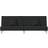 vidaXL 351902 Black Soffa 200cm 2-sits