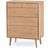 Torkelson Scandi Oiled Oak Chest of Drawer 72x95cm