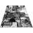 Paco Home Modern Abstract Paint Effect Grå, Vit, Svart 200.7x289.6cm