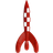 Tintin Rubber Rocket Figure