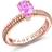 Faberge Colours of Love Fluted Ring - Rose Gold/Sapphire/Ruby/Diamonds