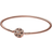 Pandora Moments Sparkling Snowflake Clasp Bangle - Rose Gold/Transparent