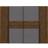 Zipcode Design Debarr 4 Door Brown/Grey Wardrobe 270.3x210cm