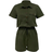 Shein Essnce Women's Summer Pocket Shirt Casual Romper