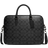 Coach Liam Compact Brief In Signature Canvas - Gunmetal/Charcoal