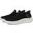 Skechers Go Walk Flex Slip-ins Stretch Knit Trainer - Black/Pink Trim