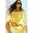 H&M Ladies Yellow Smock-topped off-the-shoulder dress