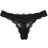 Victoria's Secret Dream Angels Lace Trim Thong Panty - Black