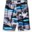 Kanu Surf Boy's Avalon Quick Dry Beach Short - Islands Black/Aqua