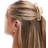 Pieces XL Rectangle Pearl Hair Claw Clip White Gold