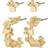 Pilgrim Zhuri Recycled Earrings 2in-1 set Gold-plated Dam Örhängen one