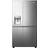 Hisense RS818N4TIC American Fridge Freezer Grey, Stainless Steel, Silver