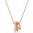Swarovski Hyperbola Pendant Mixed Cuts - White/Rose Gold-Tone Plated