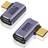 Nordic USB4-301 40Gbps 100W USB C - Angled USB C Adapter M-F