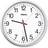 Peweta Funkuhr Matt Silver Wall Clock 25cm