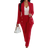 Shein Solid Color Lapel Collar Suit, Blazer And Long Trousers Two-Piece Set