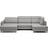 Berrto Light grey Soffa 306cm 5-sits