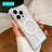 Shein Koolife pc Transparent TPUPC Magnet Absorption Protective Phone Case With Electroplated Independent Buttons AntiShock And AntiDrop Cover For Apple Pr