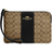 Coach Corner Zip Wristlet In Signature Canvas - Gold/Khaki/Black