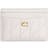 Coach Essential Card Case With Pillow Quilting - Brass/Chalk