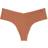 PINK No Show Thong Panty - Caramel