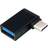 Nordic OTG-C17 3.1 USB A - USB C 90 Degrees Angled Adapter M-F
