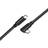 Nordic USBC-N1113 100W 10Gbps 5A 3.2 Gen2 USB C - USB C Angled M-M 1.5m