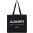 AllSaints Underground Logo Printed Tote Bag - Black/Chalk