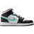 NIKE Air Jordan 1 Mid GS - White/Black/Green Glow