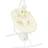 Badabulle Elektrische Babyschaukel Buddy Creme 3 Schaukelgeschwindigkeiten, 8 Melodien, Spielbogen