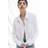 H&M Ladies White Linen-blend shirt