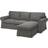 IKEA EKTORP schäslong, Hakebo Soffa 252cm 3-sits