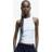 H&M Ladies White Ribbed vest top