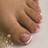Shein pcs Wearable Toenail Art French Flower Style With White Edge PreDesigned Nail Tips 24-pack
