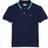 Lacoste Boy's Tricolour Pique Tipped Polo - Navy Blue/Blue/White/Green