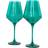 Estelle Colored Glass Stemware Emerald Green Wine Glass 48.8cl 2pcs